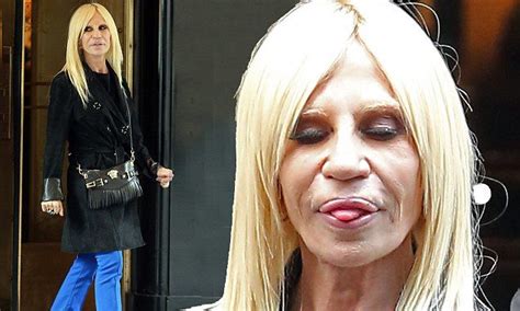 donatella versace lips|How Donatella Versace Would Look At 68 If She Never Used.